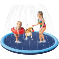 Hundepool Faltbarer Sprinkler Matte Wasserspielmatte Verdickt Hundeplanschbecken