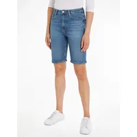 Tommy Hilfiger Shorts »DNM SLIM SHORT HW MEL«, in blauer Waschung