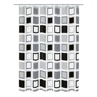 KLEINE WOLKE Duschvorhang Clipper 180 x 200 cm anthrazit