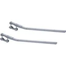 Sauvic Wäscheständer für Geländer 89425, grau, anpassungsfähig, klappbar, 63 cm