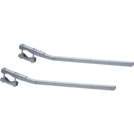 Sauvic Wäscheständer für Geländer 89425, grau, anpassungsfähig, klappbar, 63 cm