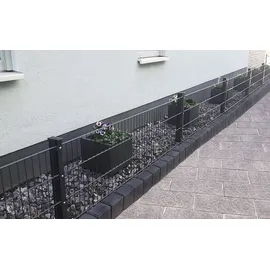 Ehl Rechteck-Palisade, Beton, Breite: 12 cm, anthrazit - grau