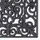 Homescapes Gummi-Fußmatte Ornament schwarz 75x45cm, Gummimatte Gussoptik, Vintage Schmutzfangmatte
