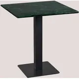 Quadratischer Bistrotisch aus Marmor Livanto &x2194&xFE0E 60 cm Grüner Marmor - Sklum