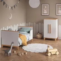 VitaliSpa Kinderkleiderschrank Malia 70 x 120 cm Eiche weiß