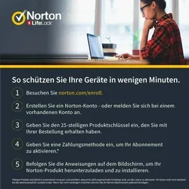 NortonLifeLock Norton 360 Deluxe 25 GB 3 Geräte 1 Jahr ESD ML Win Mac Android iOS