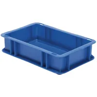 La-Ka-Pe Transportstapelbehälter blau L300xB200xH75mm Wände/Boden geschl. PP LA-KA-PE
