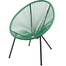 Lomadox Relaxsessel Gartensessel Sessel Balkonsessel 2er Set grün