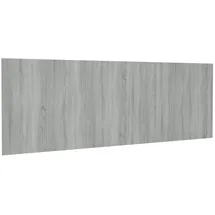 vidaXL Wand Kopfteil Grau Sonoma 240x1,5x80 cm Holzwerkstoff