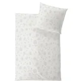 Hefel Rose Gestreift Weiß 40 x 80 cm