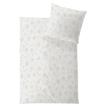 Hefel Rose Gestreift Weiß 40 x 80 cm