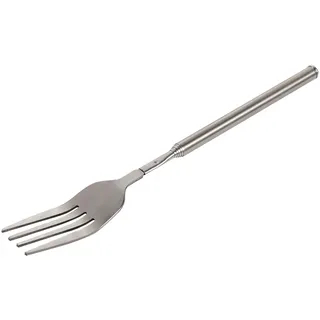 QANYEGN Teleskopgabel, Teleskop Dessertgabel, Ausziehbare Gabel, BBQ Teleskop Gabel Edelstahl, Dessert Lange Gabel, Edelstahl Teleskopgabel, Ausziehbar Lang Griff Gabel Ausziehbare 22 cm bis 64 cm