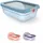 Emsa Frischhaltedose rechteckig blau 15,95 cm x 21,73 cm x 7,32 cm 1,2 l