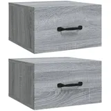 vidaXL Hängenachtschrank Grau Sonoma 35 x 35 x 20 cm Grau