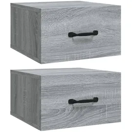 vidaXL Hängenachtschrank Grau Sonoma 35 x 35 x 20 cm Grau