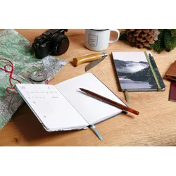 Clairefontaine 5x TRAVELER'S NOTEBOOK, Notizbuch mit 56 Blatt 12x17,5cm, City break - 97408C