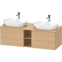 Duravit D-Neo Konsolenwaschtischunterbau wandhängend Natur Eiche Matt 1400x550x459 mm - DE4950B34300 DE4950B34300000