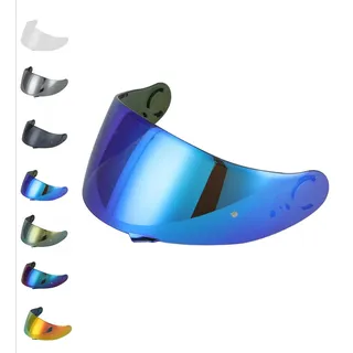 EvoParts Visier CNS 1 kompatibel mit Shoei Gt Air 1 Gt Air 2 Neotec 1 (kein Neotec 2 und 3 und GT Air 3) (Blau)