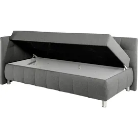 MAINTAL Polsterliege MAINTAL "Malea", grau, B:97cm L:218cm, Komplettbetten, mit Bettkasten, in 3 Breiten, Federkern- oder Bonnellmatratze wählbar