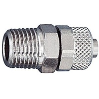 Riegler Gerade Einschraubverschraubung, R 3/8 a., für Schlauch 8/6