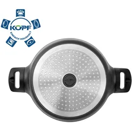 Kopf Topfset Thermo Pro, 7-teilig Aluguss, Teflon Classic Antihaftbeschichtung, Marmor-Optik, Induktion, backofenfest)