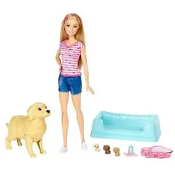 MATTEL FDD43 Barbie Hundemama Puppe & Welpen Spielset