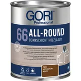 GORI Professional 66 ALL-ROUND, Dünnschicht-Holzlasur, nussbaum, 0,75 l