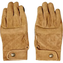 Belstaff Montgomery Perforierte Motorradhandschuhe, beige, Größe S für Männer