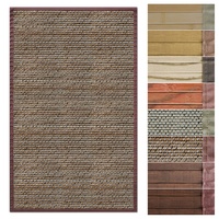 Floordirekt Bambusteppich Bambusmatte mit Stoffrahmen | Natur Design in vielen Farben & Größen (160 x 230 cm, Panda Braun)