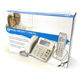 Geemarc AmpliDECT COMBI 295 Combo Seniorentelefon schnurgebunden 30 dB (+Anrufbeantworter+ ) und Zusatz-Dect-Telefon - Deutsche Version