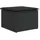 vidaXL Gartenhocker mit Kissen 57,5 x 71,9 x 37 cm schwarz 4 St.