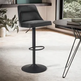 MID.YOU Barhocker 45 x 106 x 51 cm Schwarz