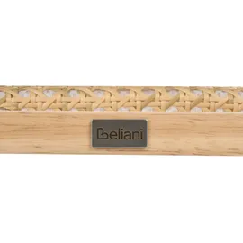 Beliani Esszimmerstuhl Cordova Rattan Hellbraun 2er Set