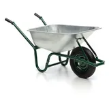 MIDORI® Schubkarre Bauschubkarre Gartenschubkarre 100 L / 210 kg verzinkt