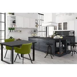 Konsimo Esstisch 80 x 77 x 77 cm schwarz