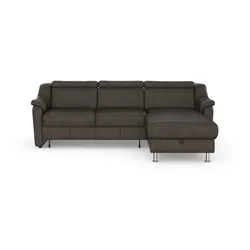 Ecksofa SIT & MORE "Freetown L-Form", braun, B:257cm H:84cm T:166cm, Sofas, inklusive Kopfteilverstellung und komfortablem Federkern