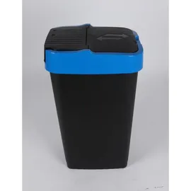 Heidrun EUROPL Schwingdeckeleimer 60 l Schwarz