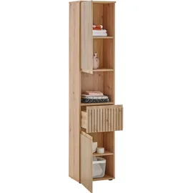 BASIC by Balculina BASIC Austin Hochschrank 40 x 136 cm Beige Kunststoff/Metall