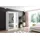 altdecor Schiebetürenschrank Grace 160 x 216 x 61 cm Weiß