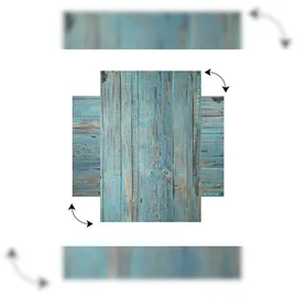 ALLboards Magnettafel 60,0 x 40,0 cm Blaues Brett