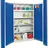Proregal Belüfteter Umweltschrank & Gefahrstoffschrank mit 2 Türen, HxBxT 180x100x50cm, 4 Auffangwannen mit je 22L, Lichtgrau/Enzianblau
