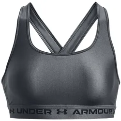 UNDER ARMOUR Armour Mid Crossback Sport-BH Damen 012 - pitch gray/pitch gray/black L