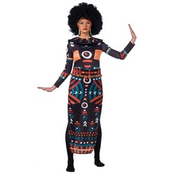 Limit Sport Kostüm Mali Lady, Markante Muster im Stil afrikanischer Mode schwarz S