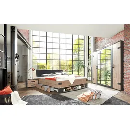 WIMEX Stauraumbett Stockholm 180 x 200 cm grau