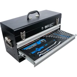 BGS Elektriker-Metall-Werkzeugkoffer 3 Schubladen mit 147 Werkzeugen schwarz