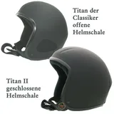 TITAN / Titan2 Kulthelm Harley Jet Helm Chopper Jethelm Scorp24 Matt/ Schwarz - XXXL-62-63cm - schwarz