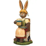 Hubrig Volkskunst Zschorlau Erzgebirge Hubrig Volkskunst GmbH Dekofigur Hubrig Volkskunst, 'Räucherhase-Kaffeegustel 30cm'