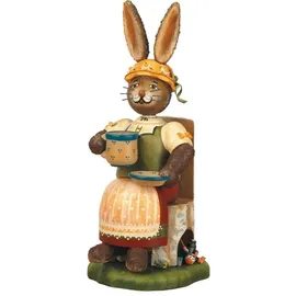 Hubrig Volkskunst Zschorlau Erzgebirge Hubrig Volkskunst GmbH Dekofigur Hubrig Volkskunst, 'Räucherhase-Kaffeegustel 30cm'