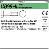 Peiner Sechskantschraube EN 14399-4 M20x 120 10.9 feuerverz. 1 Stück PEINER