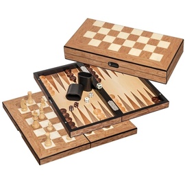 Philos Schach Backgammon Dame Set Feld 40 mm